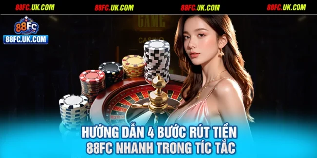 Hướng Dẫn 4 Bước Rút Tiền 88FC Nhanh Trong Tíc Tắc